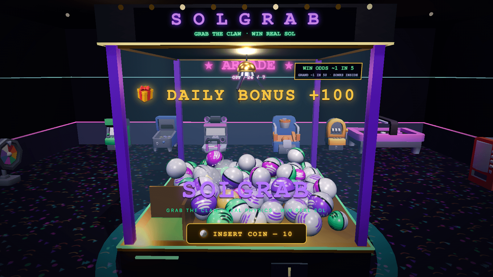 SOLGRAB claw machine